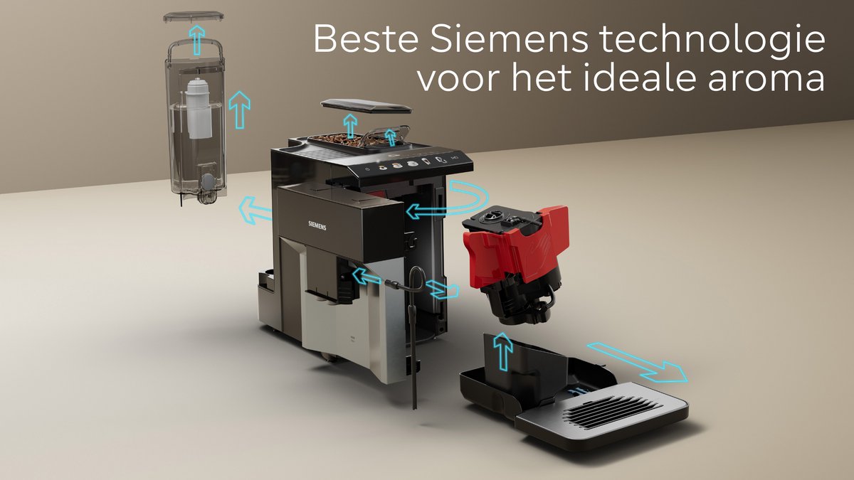 Siemens EQ500 Volautomatische Espressomachine Licht Zilver - afbeelding 3