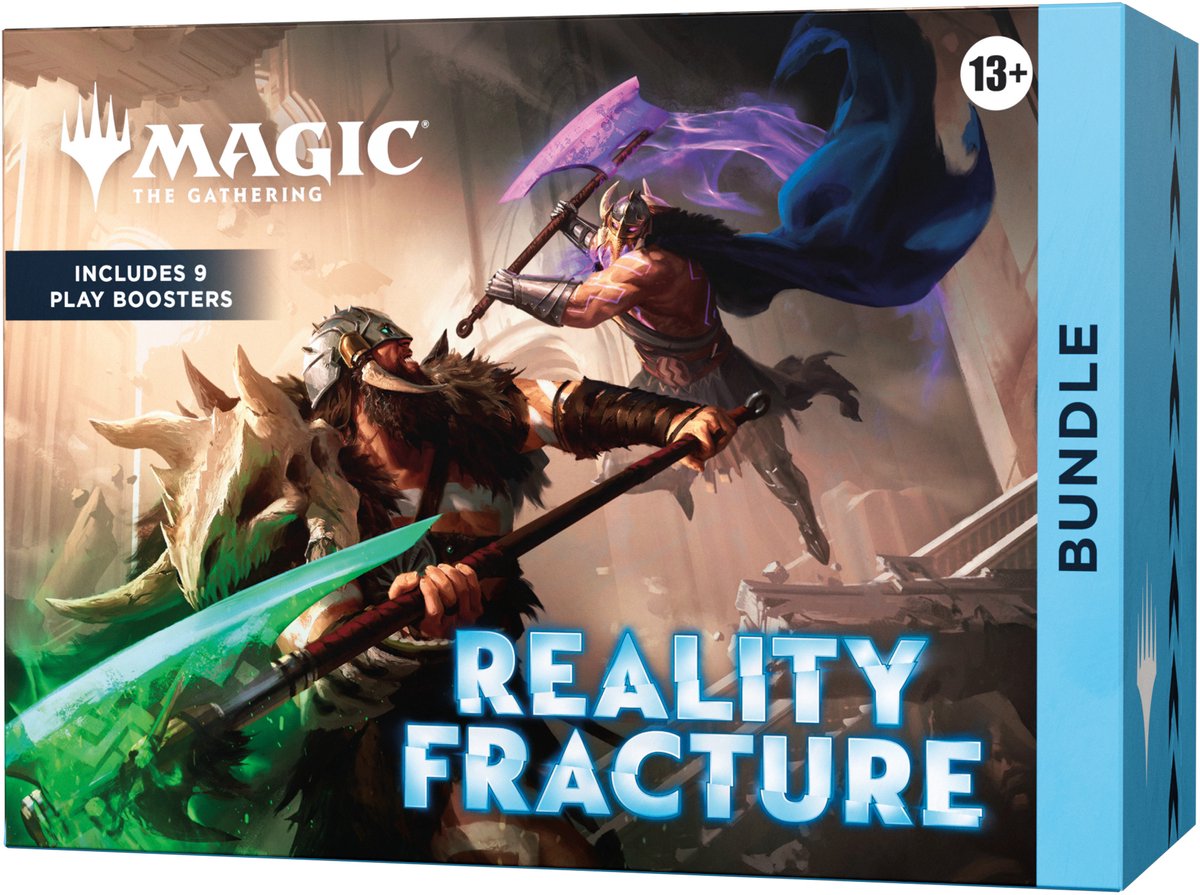 Magic: The Gathering Reality Fracture Bundle | Includes 9 Play Boosters, 30 Lands, 1 Foil Alt-Art Promo Card + Exclusive Accessories