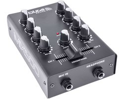 Ibiza - MIX500 - Compacte 2-Kanaals Mengpaneel - Lijn- en Microfooningangen, Hoofdtelefoon, RCA, Opname