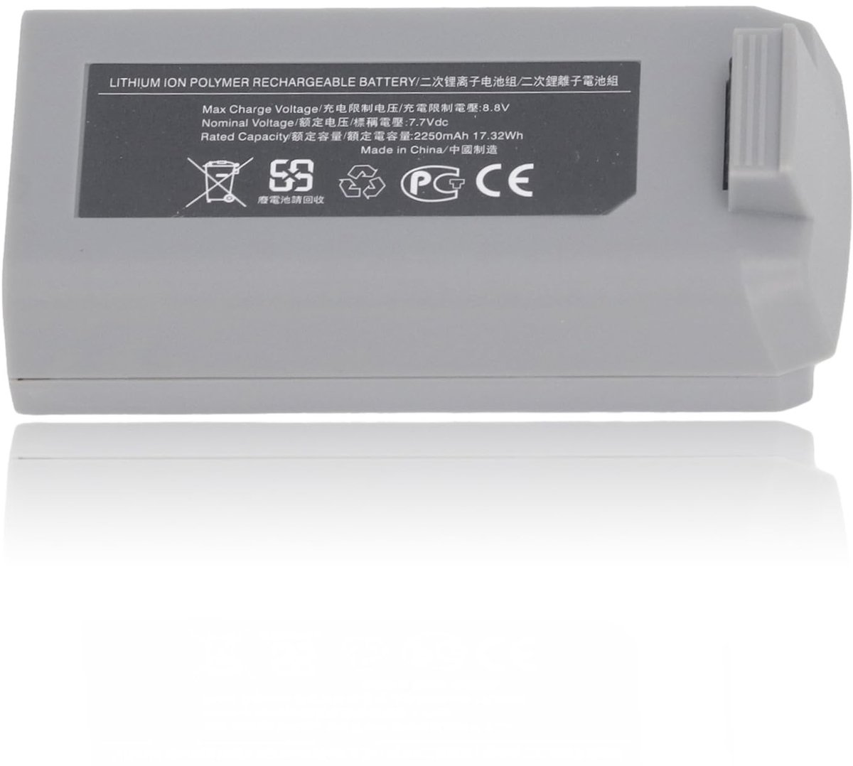 Allecto - Vervangingsbatterij - 2250mAh - Lange Vliegtijd - Drone Accu - Geschikt voor Mini 2 en Mini SE - Hoogwaardige prestaties