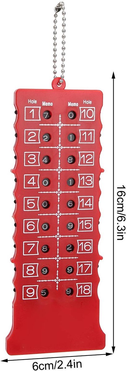 By shayne - Golf Score Counter Set - Handmatige Scoreborden - 2 Stuks - Sleutelhanger voor Golftraining - Golfaccessoires - Compact en gebruiksvriend. van By Shayne — afbeelding 4