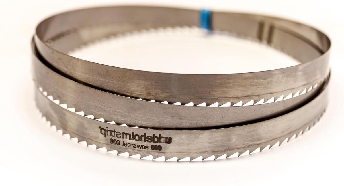 Houten zaagband - Bandzaagblad zaaglint - Hout zagen - Zweeds staal - 4500 x 25 x 05 mm - Zilver