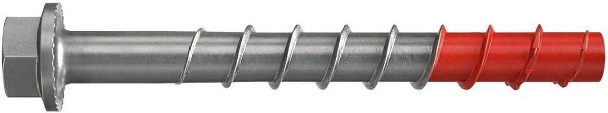 Betonschroeven - Schroeven voor Beton - Veilige Bevestiging - Hoge Corrosiebescherming - 10 x 120 mm - Grijs