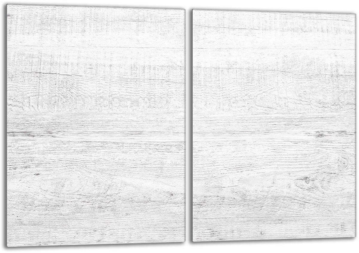 TMK ArtDeko - Beschermplaat - Glas - 40x52cm - Houtprint