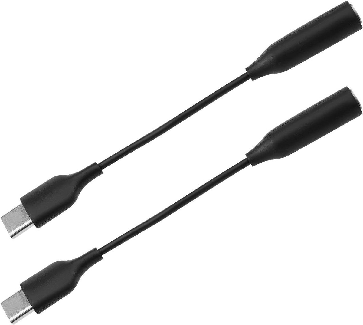 USB C naar 3.5mm Koptelefoonadapter - 2 Stuks Geschikt voor Smartphones, Audiokwaliteit Verbeteren, Draadloze Oplossing voor Huawei en Samsung