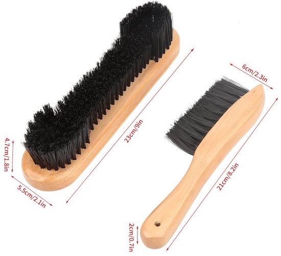 aladdien - Billiard Tafelborstel - Set van 2 - Houten Handvat - Pooltafel Accessoire - Perfect voor Snooker - Schoonmaak Borstels van Aladdien — afbeelding 4