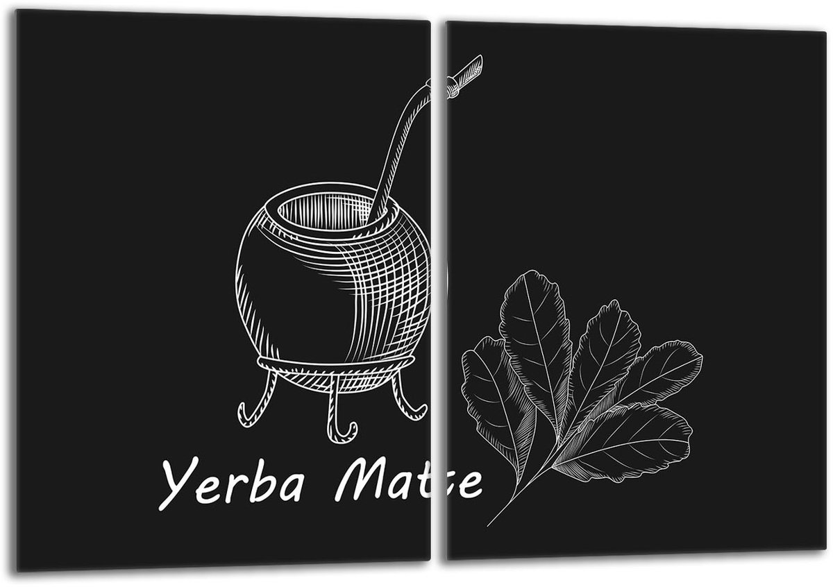TMK ArtDeko Yerba - Snijplank - Glas - 40x52cm - Antibacterieel
