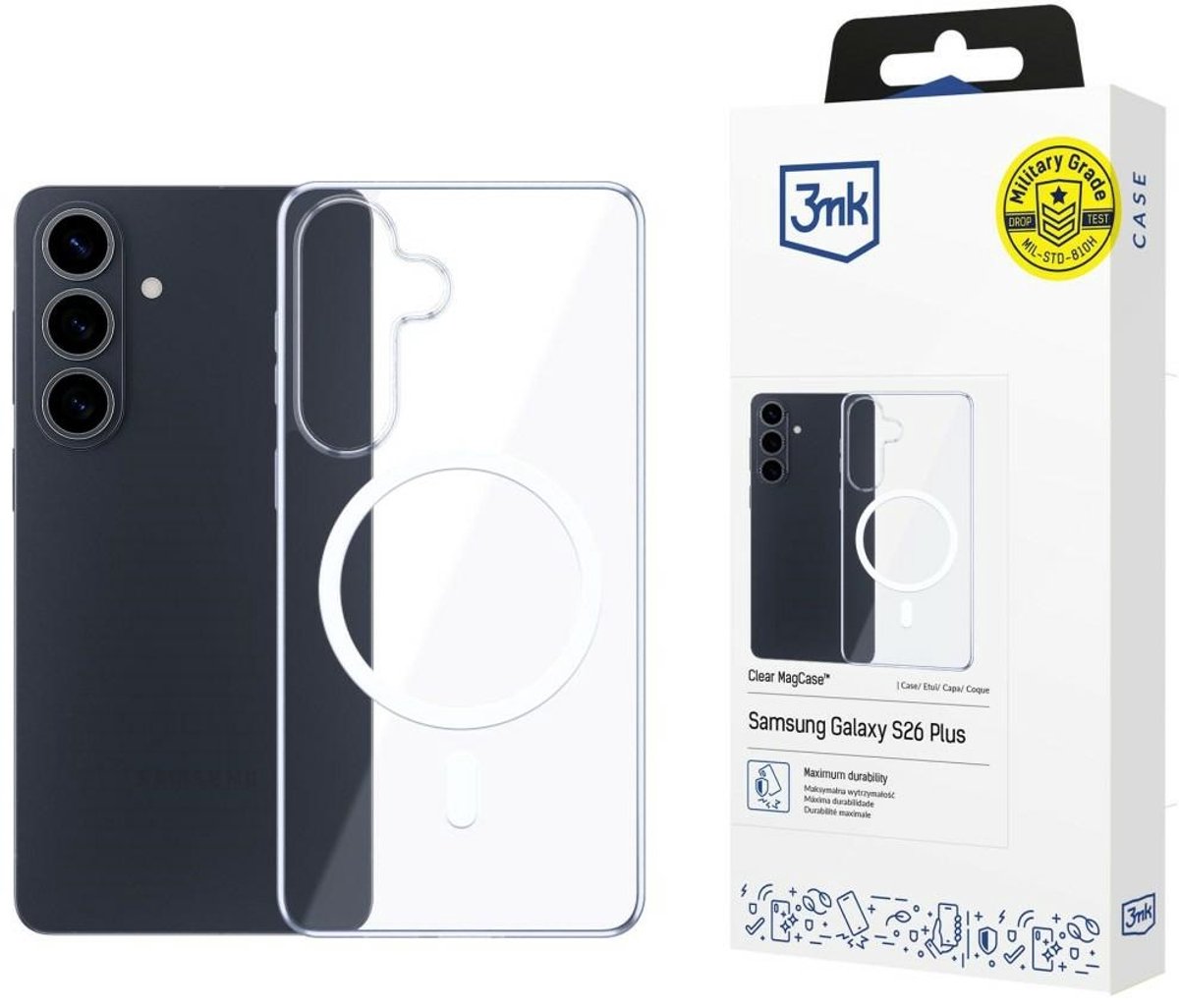 3MK Clear MagCase - Beschermhoes - Magnetische Ring - Kristalhelder - Slank Ontwerp