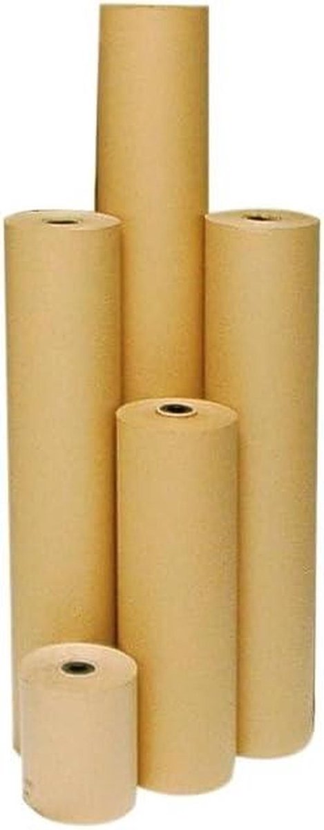 Kraftpapier Rol - Afdekpapier - Carrosserie Afdekken - Inbakpapier - 70 cm breed - Bruin