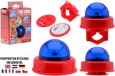 Johntoy fiets brandweersirene deluxe - fietsspeelgoed voor kinderen.