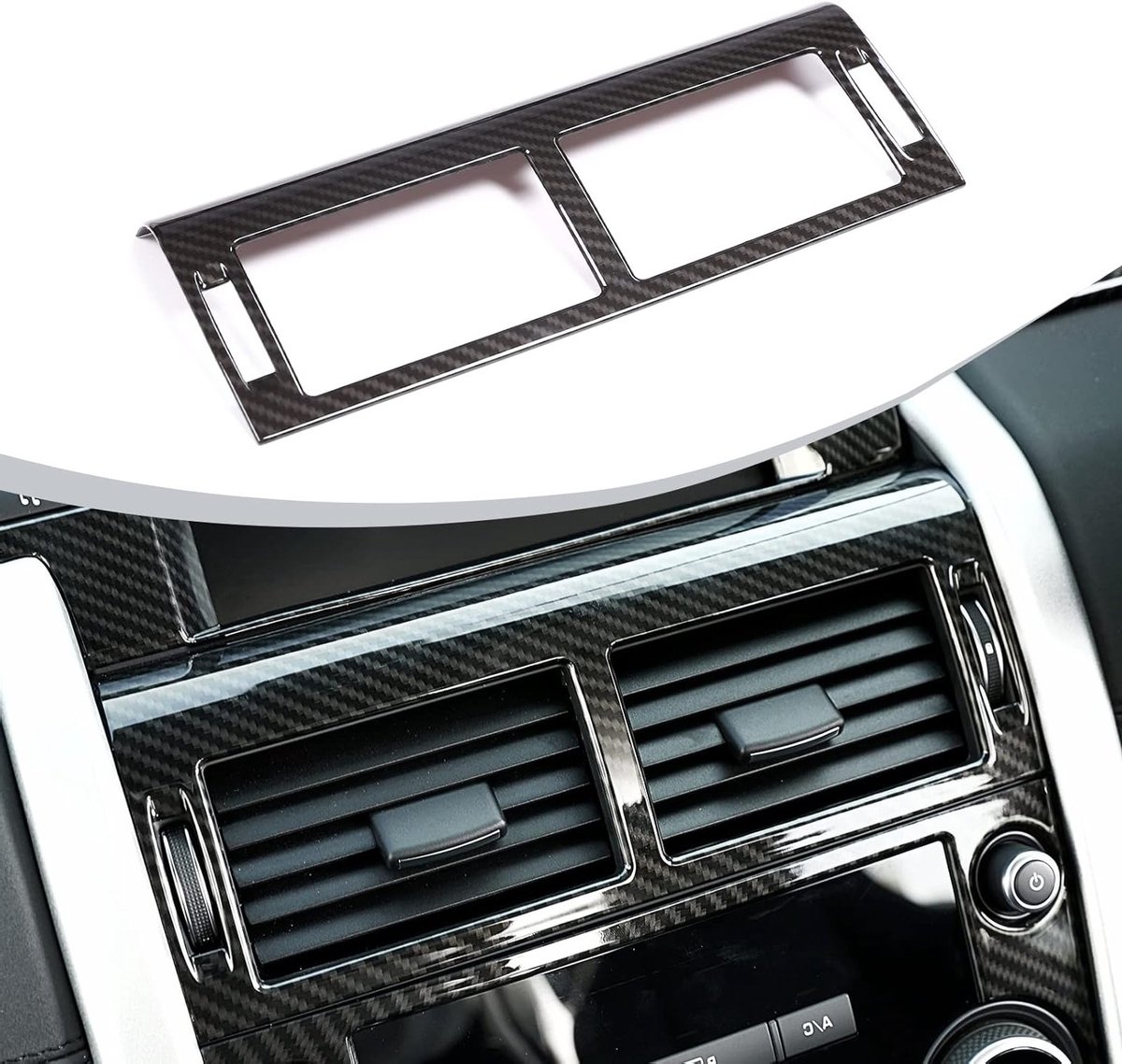 Carbon Fiber Afwerking voor Discovery Sport 2015-2019 - ABS Console Airco Vent Outlet Trim Auto Accessoires 1 Stuk