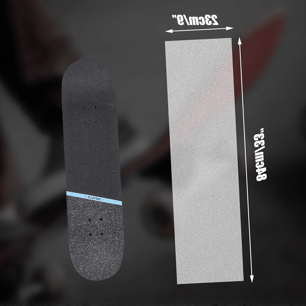 Grip Tape voor Skateboard en Longboard - 84 x 23 cm, Waterbestendig, Antislip, Ideaal voor Skaten en Board Accessoires