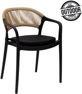 Kick tuinstoel Coco - zwart/beige