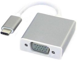 Scoby - USB-C adapter - Beeldconverter - Aansluitkabel - USB-C to VGA Adapter - Laptop compatibel - Grijs