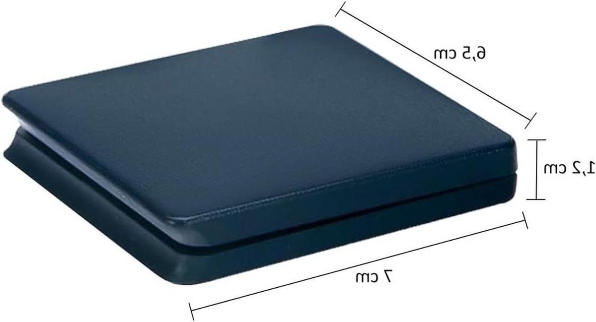Muntendoos Hardcase - Muntencassette Muntendoosje - Munten Verzamelen - Ronde Precisie Uitsparingen - 35 mm - Donkerblauw