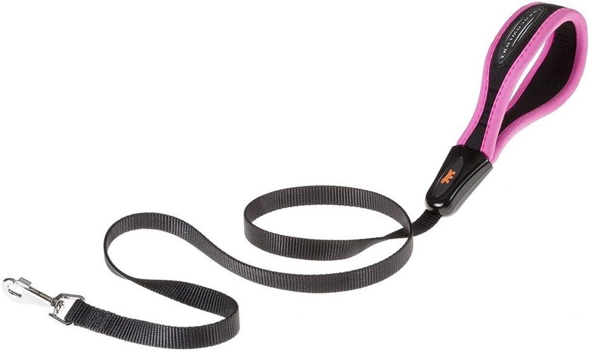 Hondenriem Nylon - Hondenlijn Flexi - Veilig Wandelen - Ergonomische Greep - 120 cm - roze
