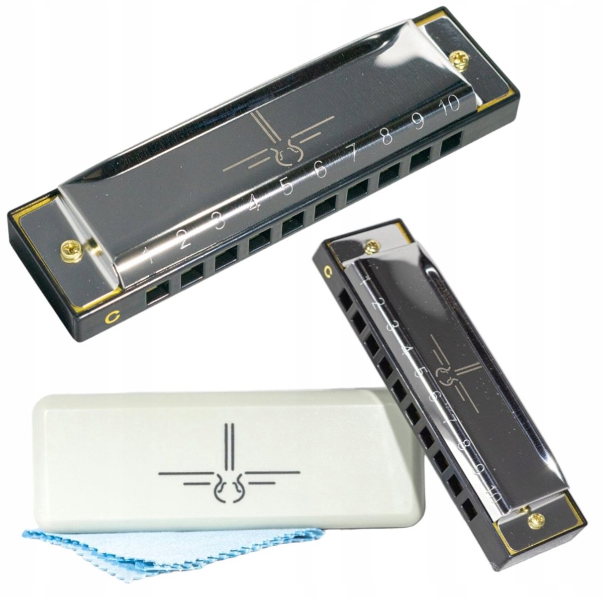 PRO Mondharmonica C – Blues & Folk Harmonica voor Volwassenen en Kinderen – Professionele Kwaliteit – Inclusief Opbergdoos