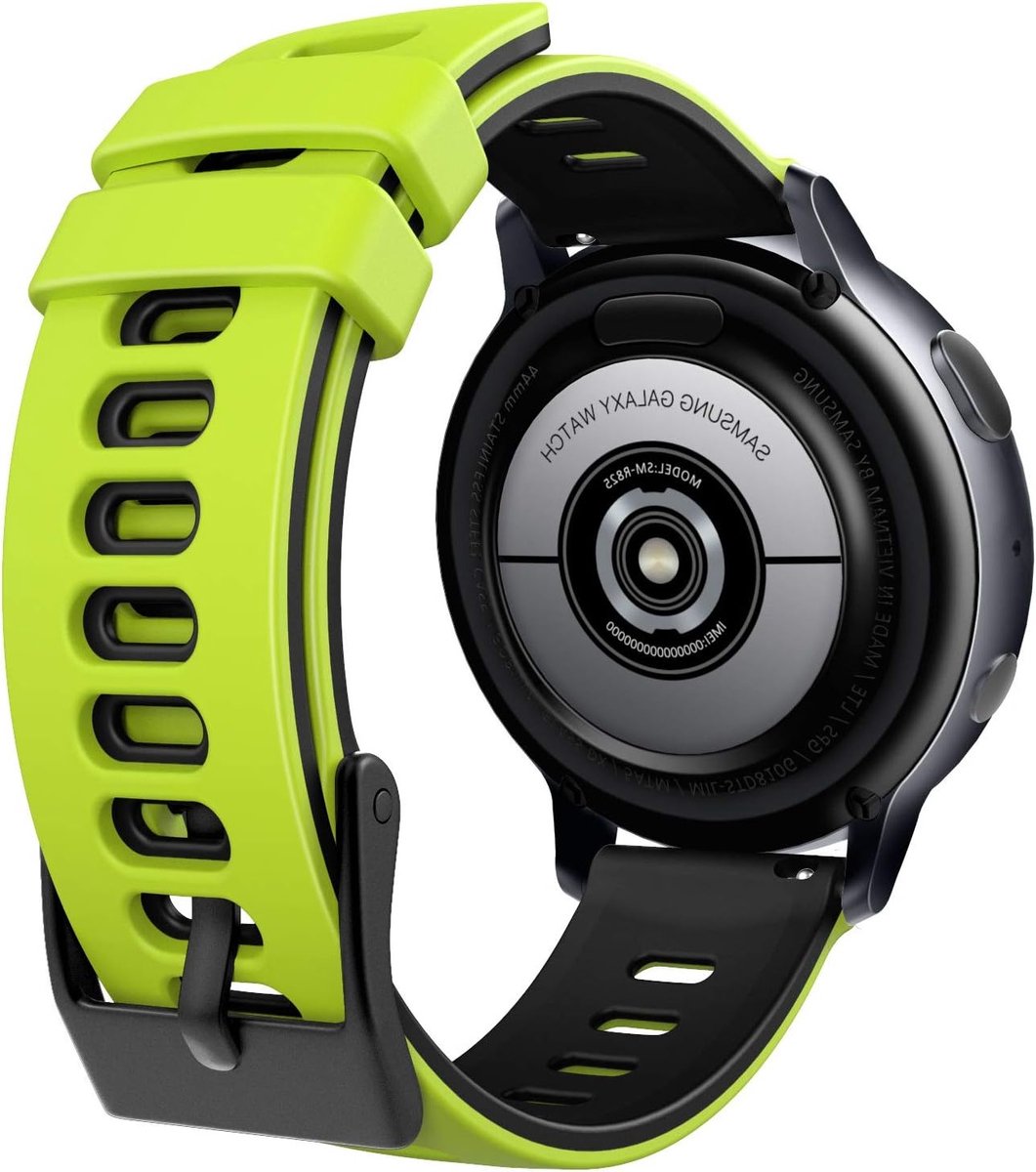 Zachte Siliconen Sportband voor Garmin Forerunner 245/645 en Samsung Galaxy Watch 3/42mm - Verstelbare Vervangband voor Activiteiten en Sport