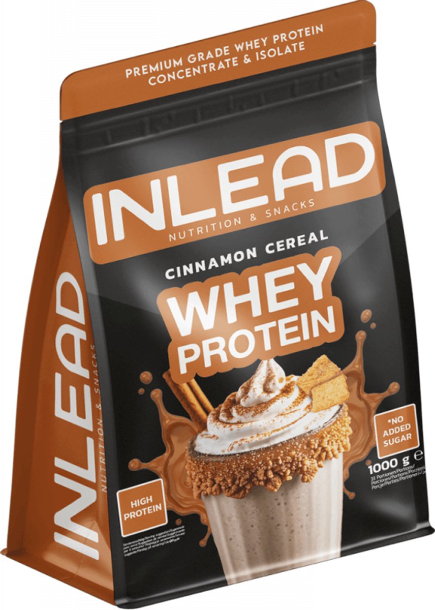 Inlead Whey Protein (1000g) Cinnamon Cereal - Eiwitten - Wei-eiwit Mix