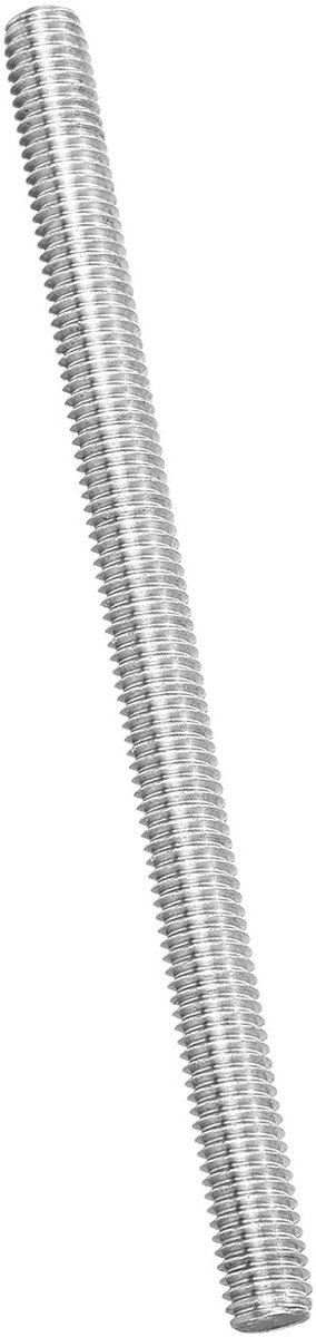 M8 x 120mm Volledige Draadstang van 316 RVS met Rechtsdraaiende Draad voor Meubelassemblage en Bevestiging met 1.25mm Hellingshoek