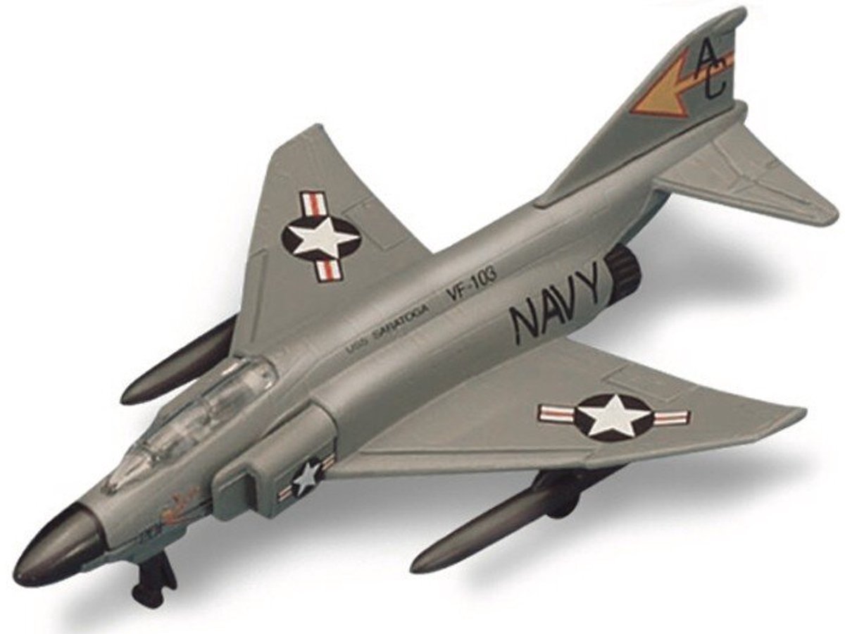 Maisto McDonnell Douglas F-4 - Modelauto - Schaal 1:100 - Grijs