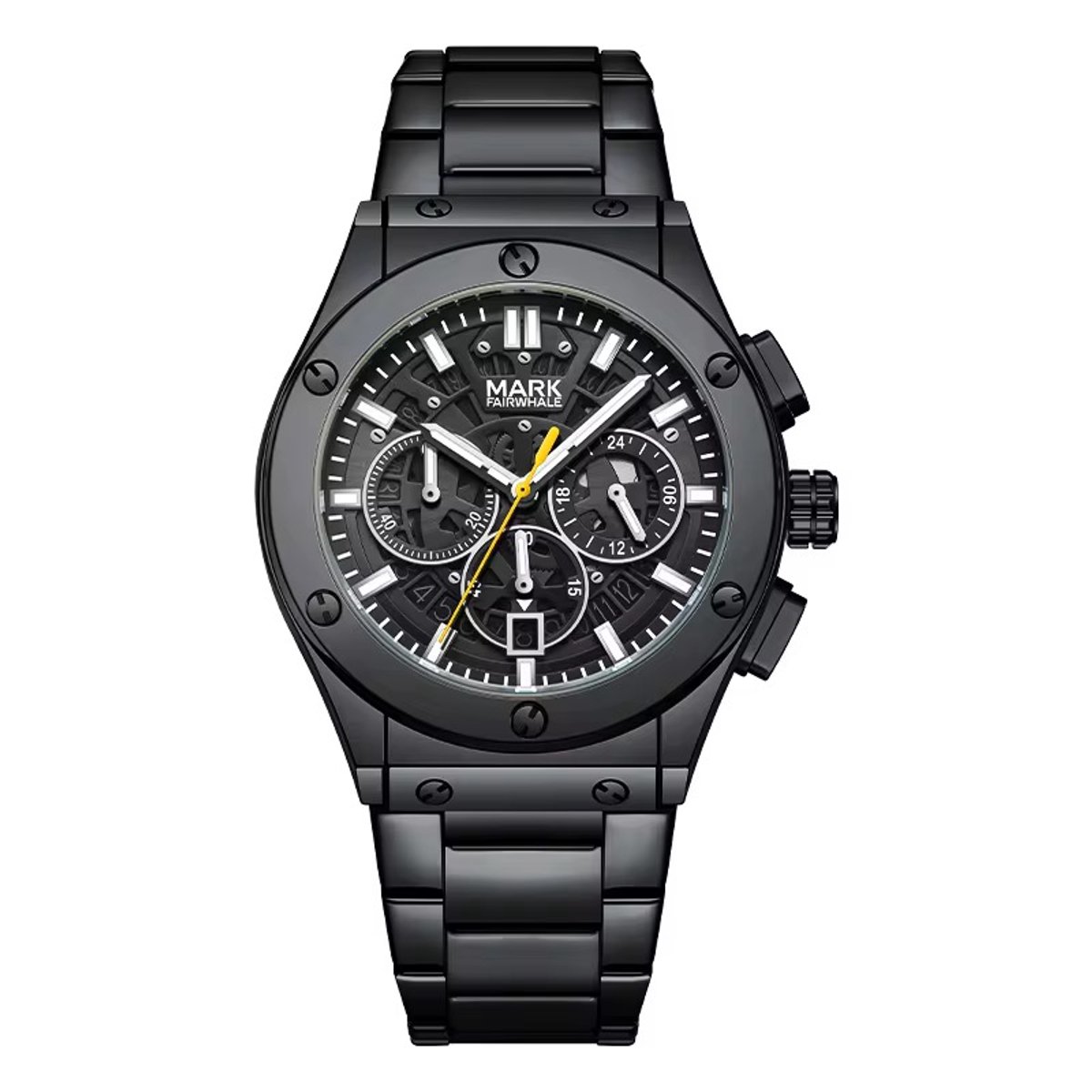 Soraro Chronograaf Horloge Zwart | Waterafstotend | 43mm | Cadeau Giftbox | Stalen Band | Chronograaf | Japanse Quartz | Herenhorloge