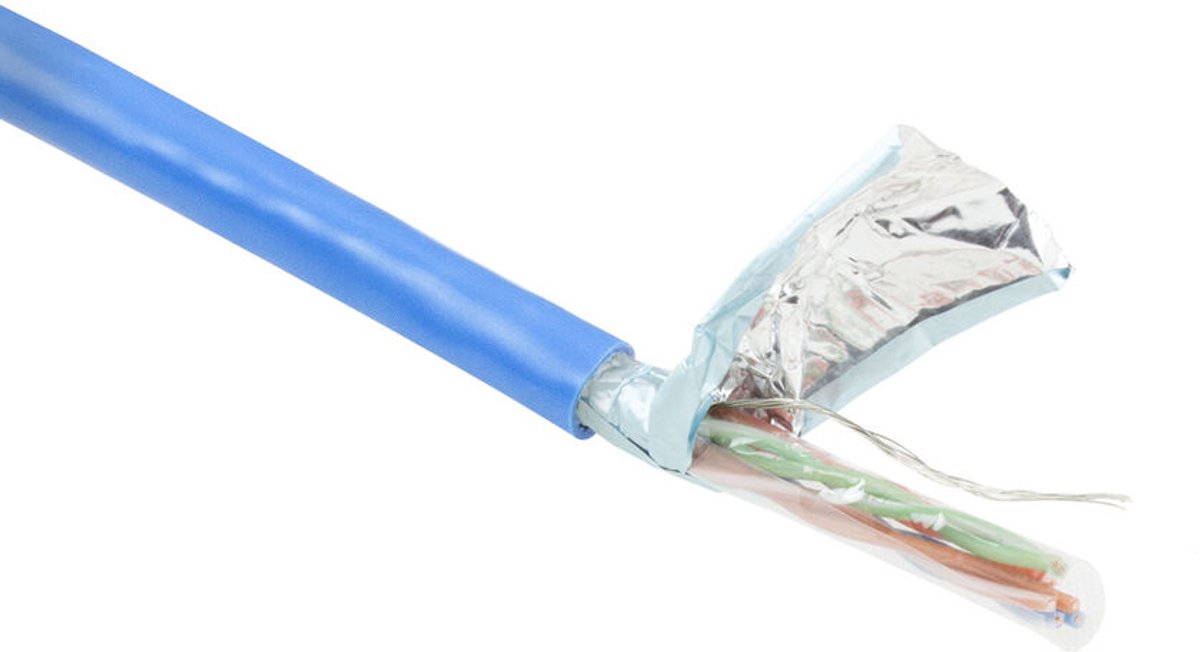 ACT FP7650 CAT5E F/UTP LSZH Patchkabel Soepel Blauw - 500 meter