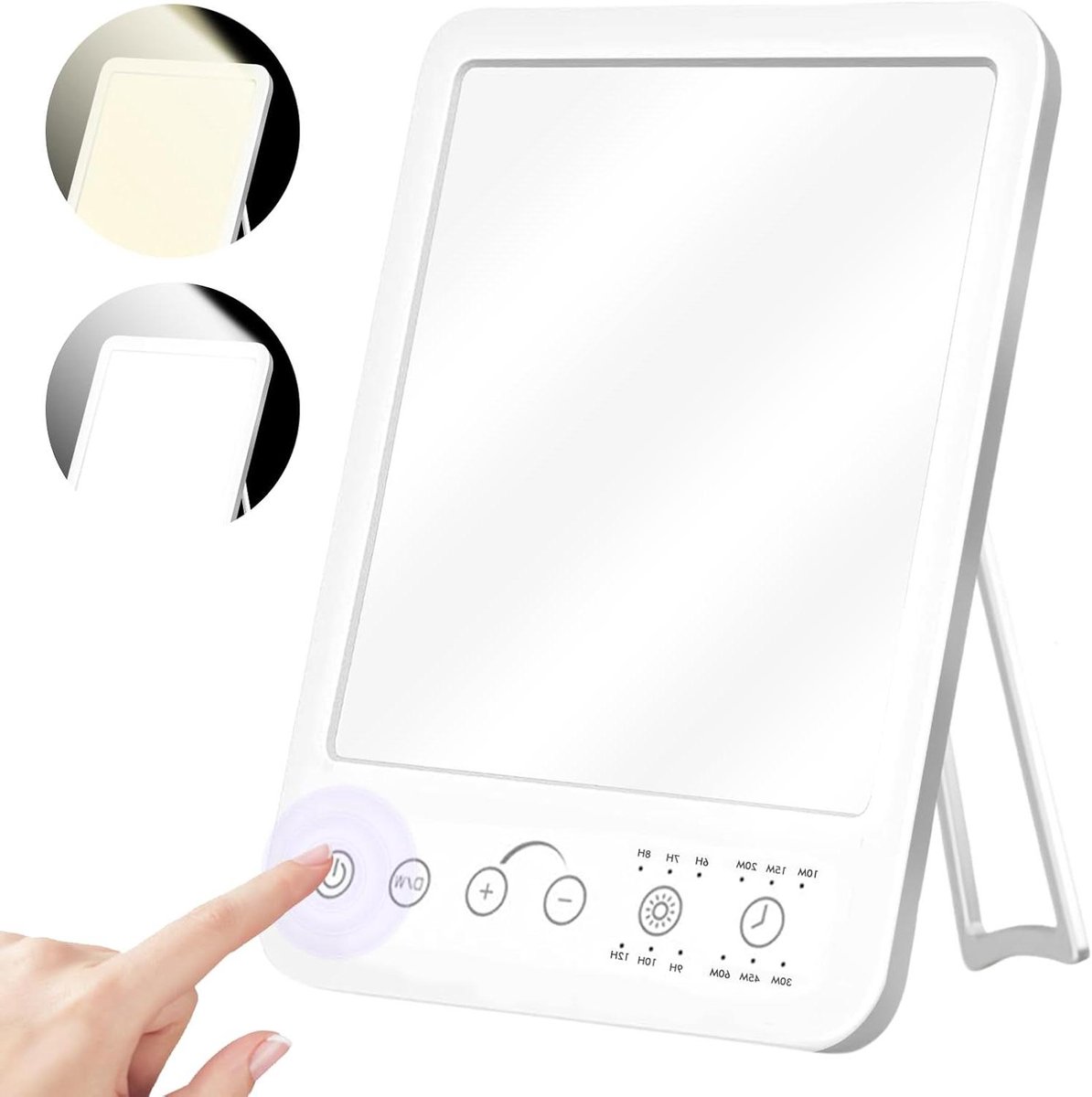 Daglichtlamp - Zonlichtlamp Therapielamp - Stemming Verbeteren - UV-vrij Licht - 26 x 18 cm - Wit