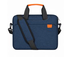 15 15,6 16 Inch Laptop Schouder Tas, Waterdichte Draag Tas met Draagbaar Handvat, Compatibel met MacBook Air/Pro 15/16, Surface Book Surface Book 3/2 15, Dell Inspiron 15,6 (blauw)