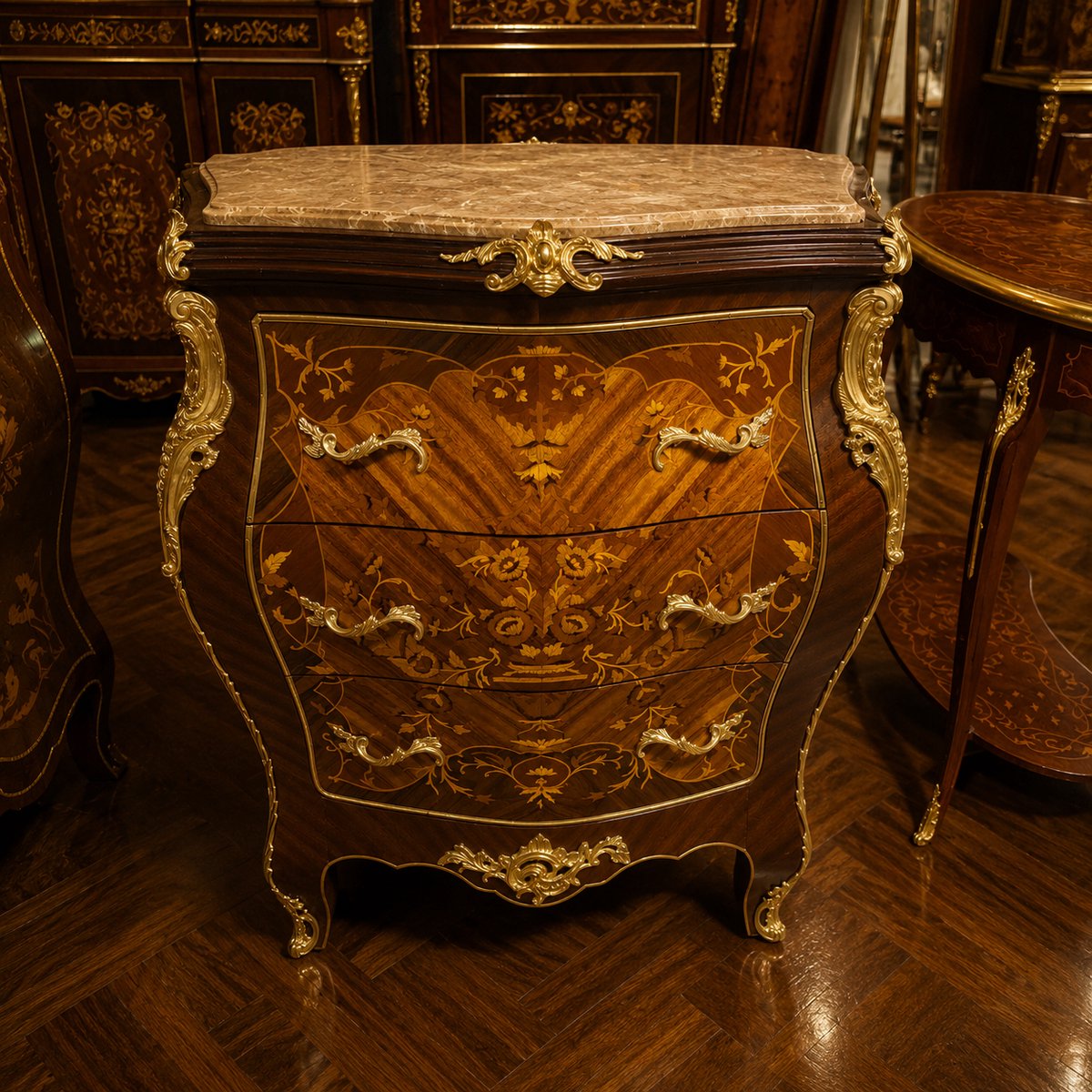 Frans Dressoir Marmeren Blad Moulins