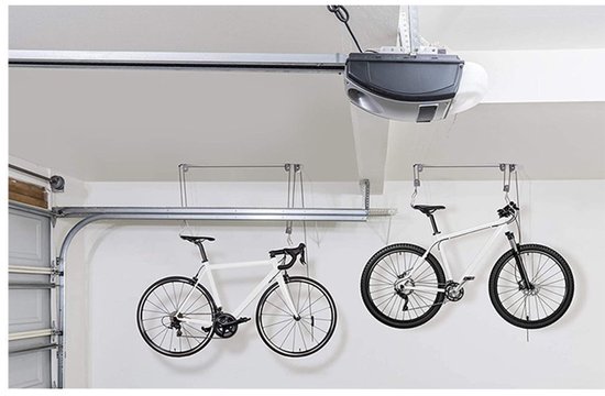 Plafond Fietslift - Fiets Ophangen aan Plafond - Universeel Ophangsysteem - Metaal Fietsenhanger — afbeelding 3
