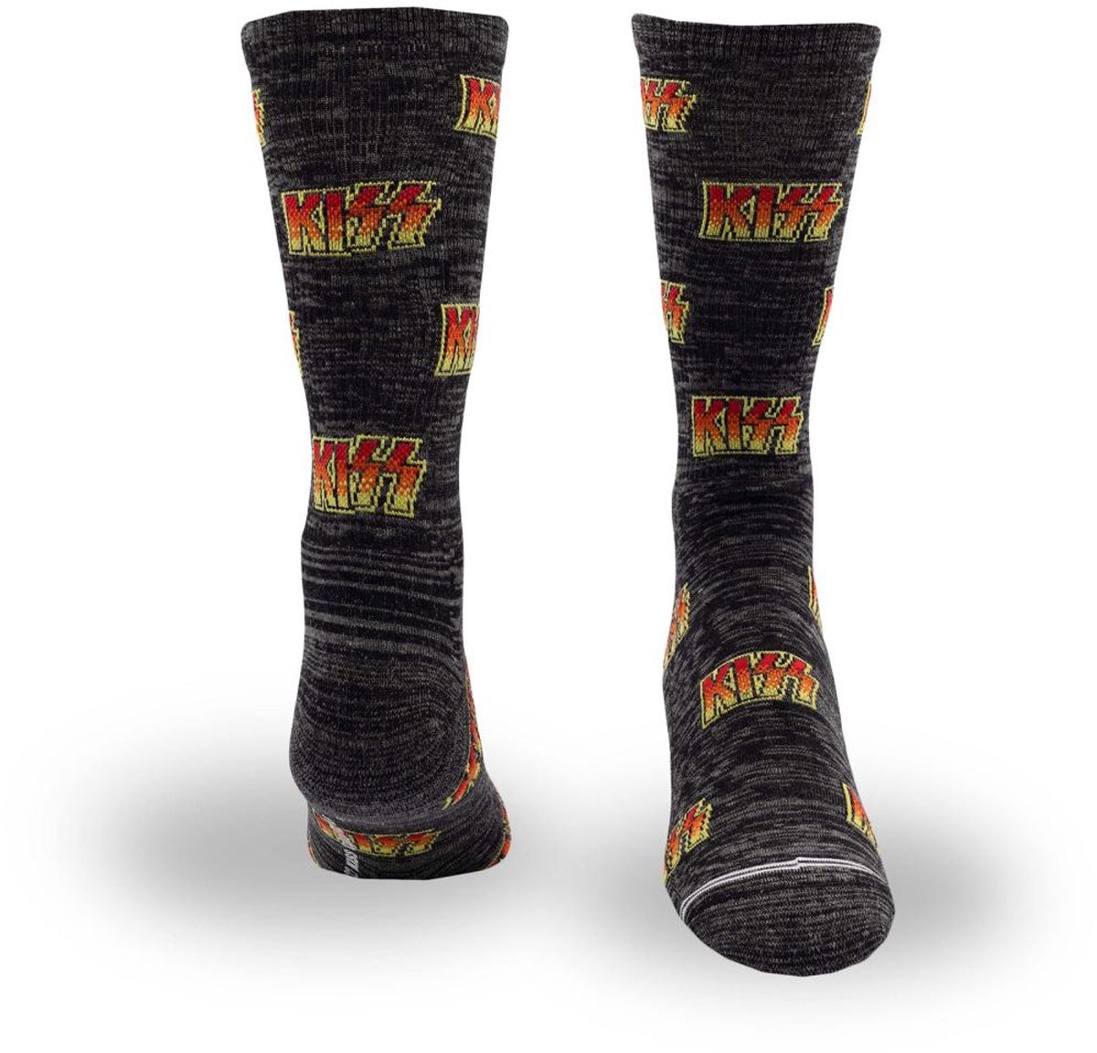 Kiss - Allover Logo Sokken - Zwart/Grijs