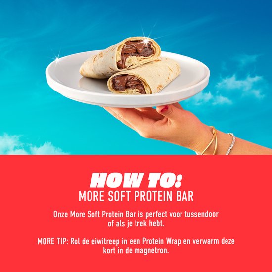 MORE NUTRITION Soft Protein Bar Proteine Repen, Caramel Crunch, 10 x 50 g - Het Ideale Tussendoortje met tot 16 g Proteïne per Reep — afbeelding 4