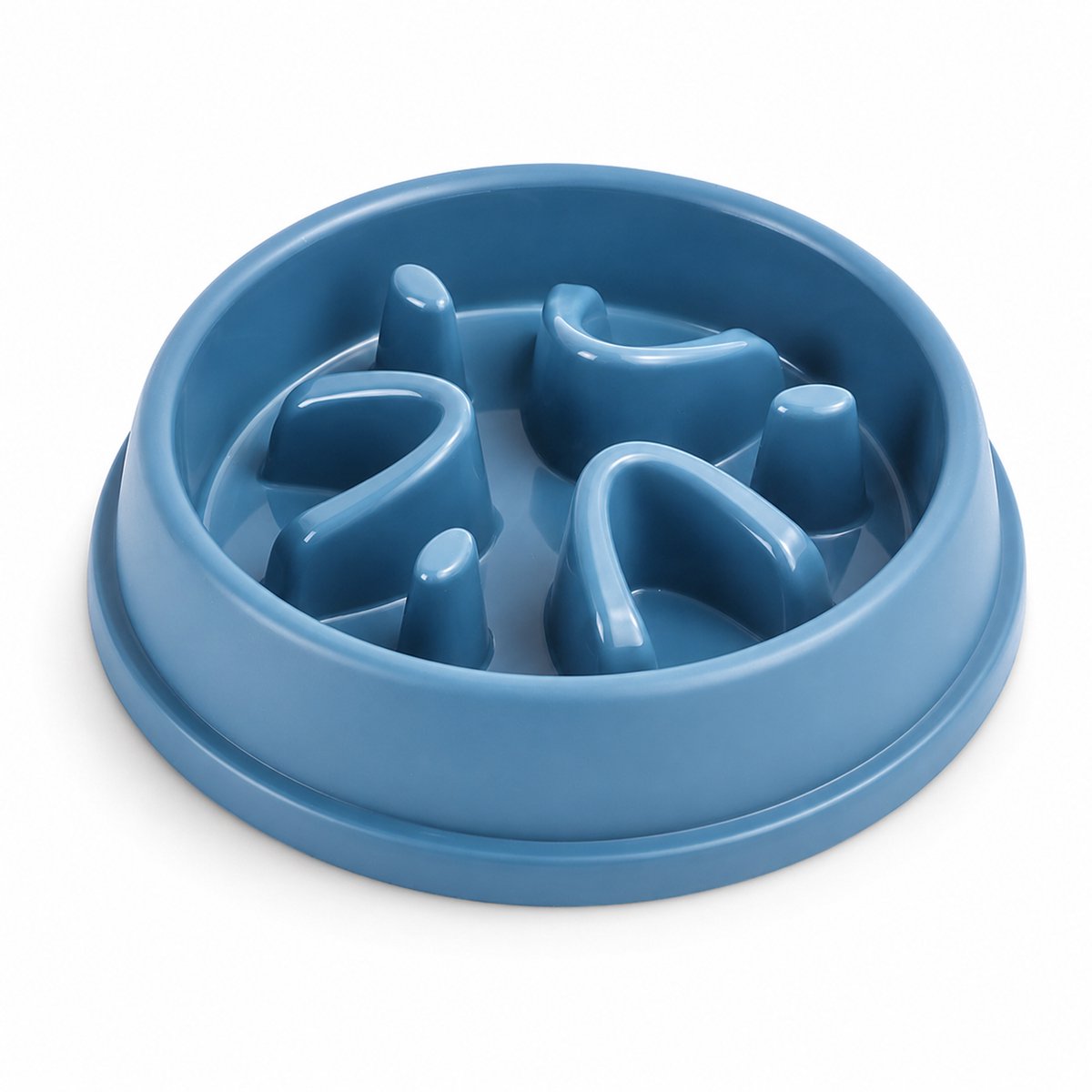 Anti-schrokbak Hond en Kat - Slowfeeder Anti-slip - Blauw