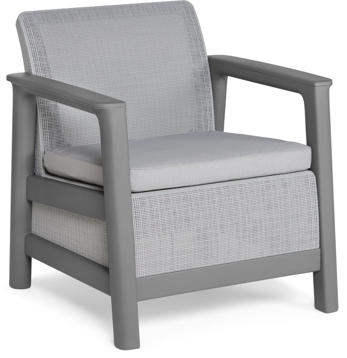 Keter Scandi Linea Loungestoel - 2 stuks - Lichtgrijs