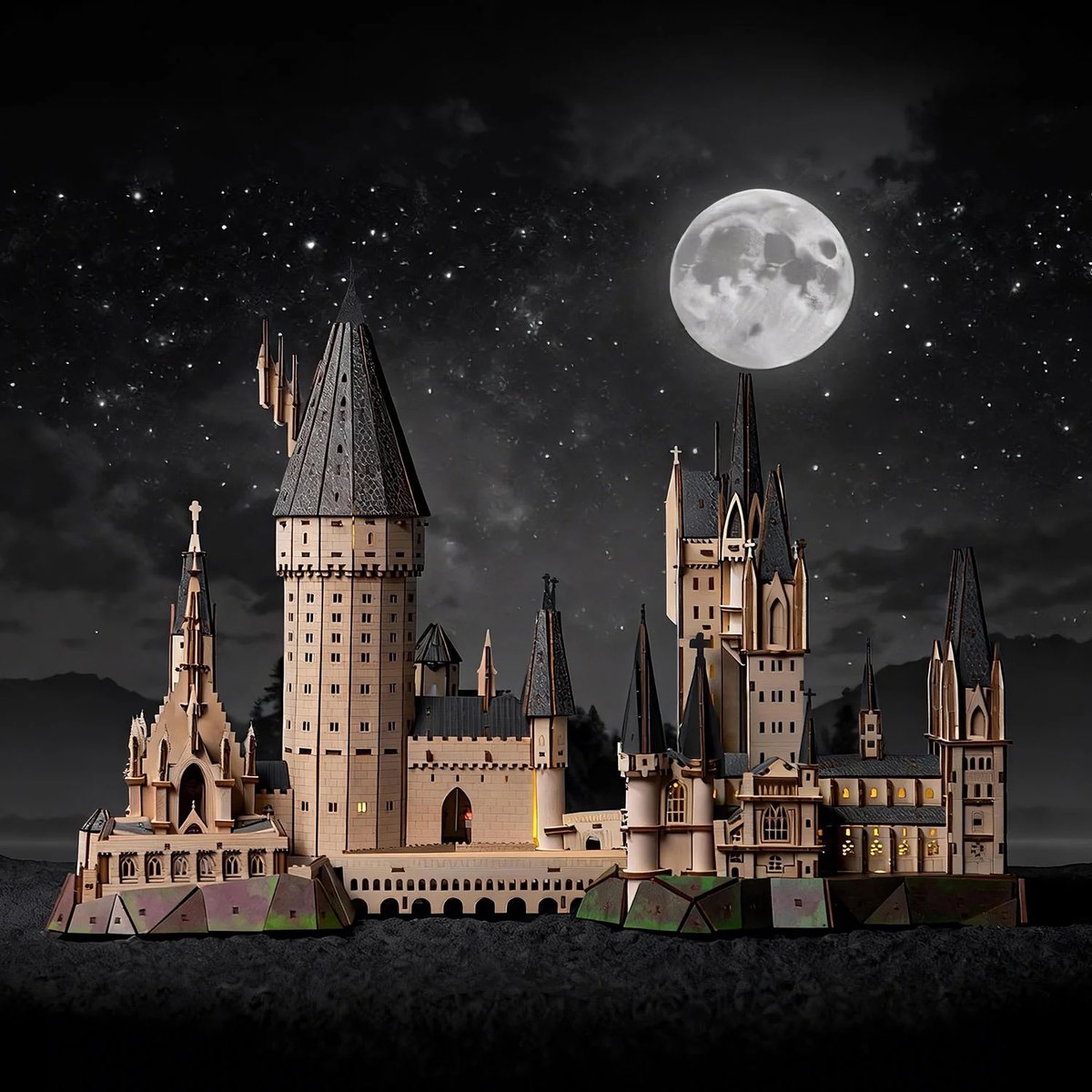 Harry Potter Hogwarts Astronomy Tower - Modelbouwpakket - Houten 3D Puzzel - Bouwpakket - Constructiespeelgoed - DIY Pakket Hout - Bouwset - Modelbouw voor Volwassenen en Kinderen - Miniatuur — afbeelding 6