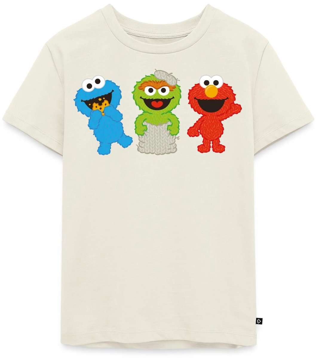 Sesamstraat Baby Koekiemonster Oscar & Elmo Premium T Shirt Kinderen