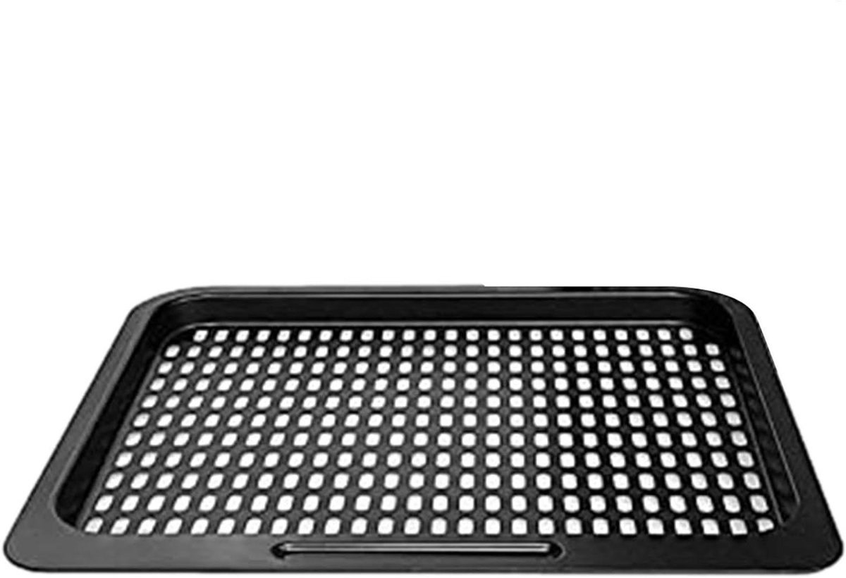 Bakplaat - Ovenplaat Rooster - Bakken en Braden - Antiaanbaklaag Diep - 23x25.8cm - Zwart