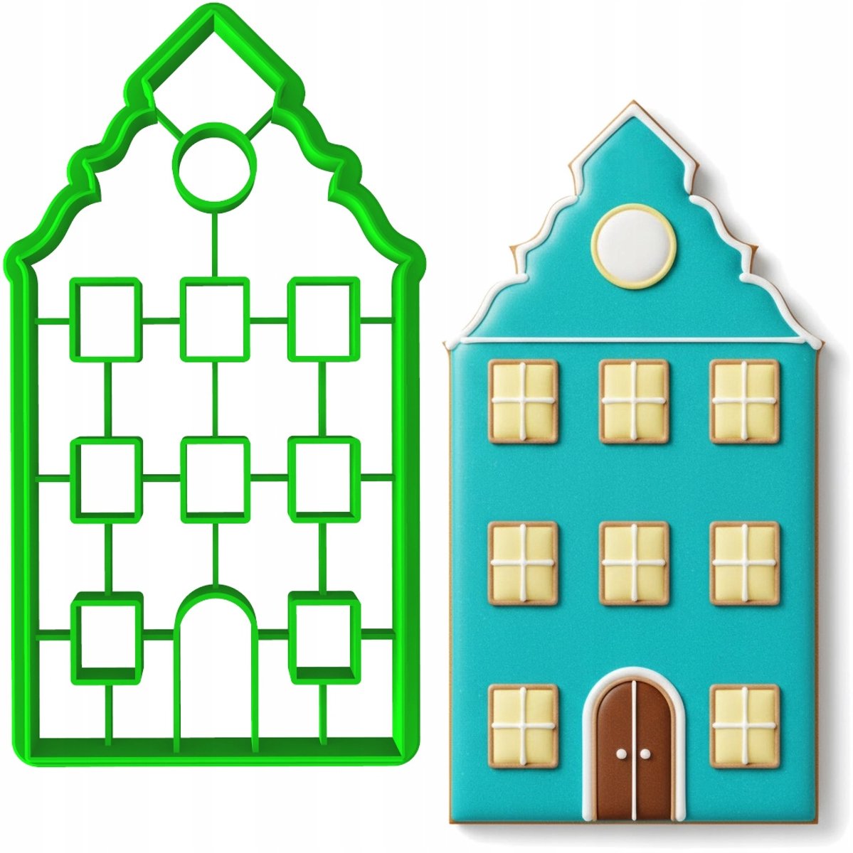 Kerstkoekjesvorm Huis 10cm - Perfect voor Kerstgebak