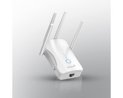 Flucora WiFi Versterker 1200 Mbps met stopcontact – Dual Band 2.4 GHz & 5 GHz – WiFi 5 – WiFi Repeater – WiFi Booster – WiFi Extender – Wit