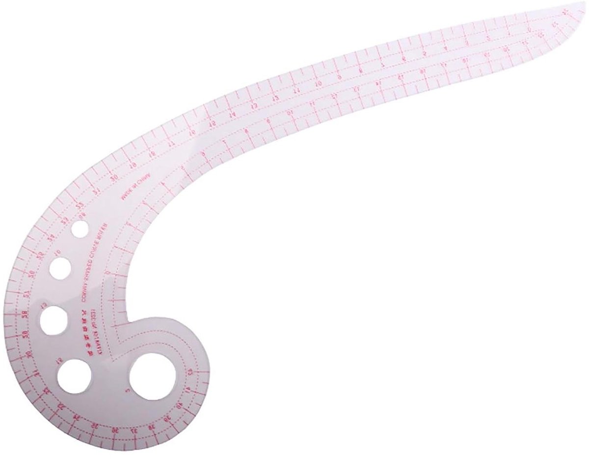 Commavormige maatregel - Meetlint - Lichaam meten - Flexibel materiaal - 30 cm - Wit
