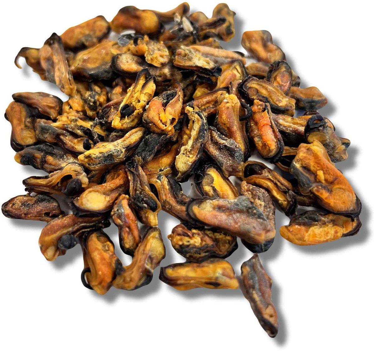MOSSELEN PUUR ZEEKRACHT SNACK 100 GRAM | HONDENSNACKIE