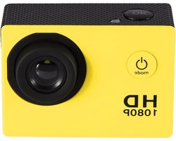 Mini DV Camera – Sportcamera Camcorder – Actie Vastleggen – 1080P High Definition – 30M Waterdicht – Geel