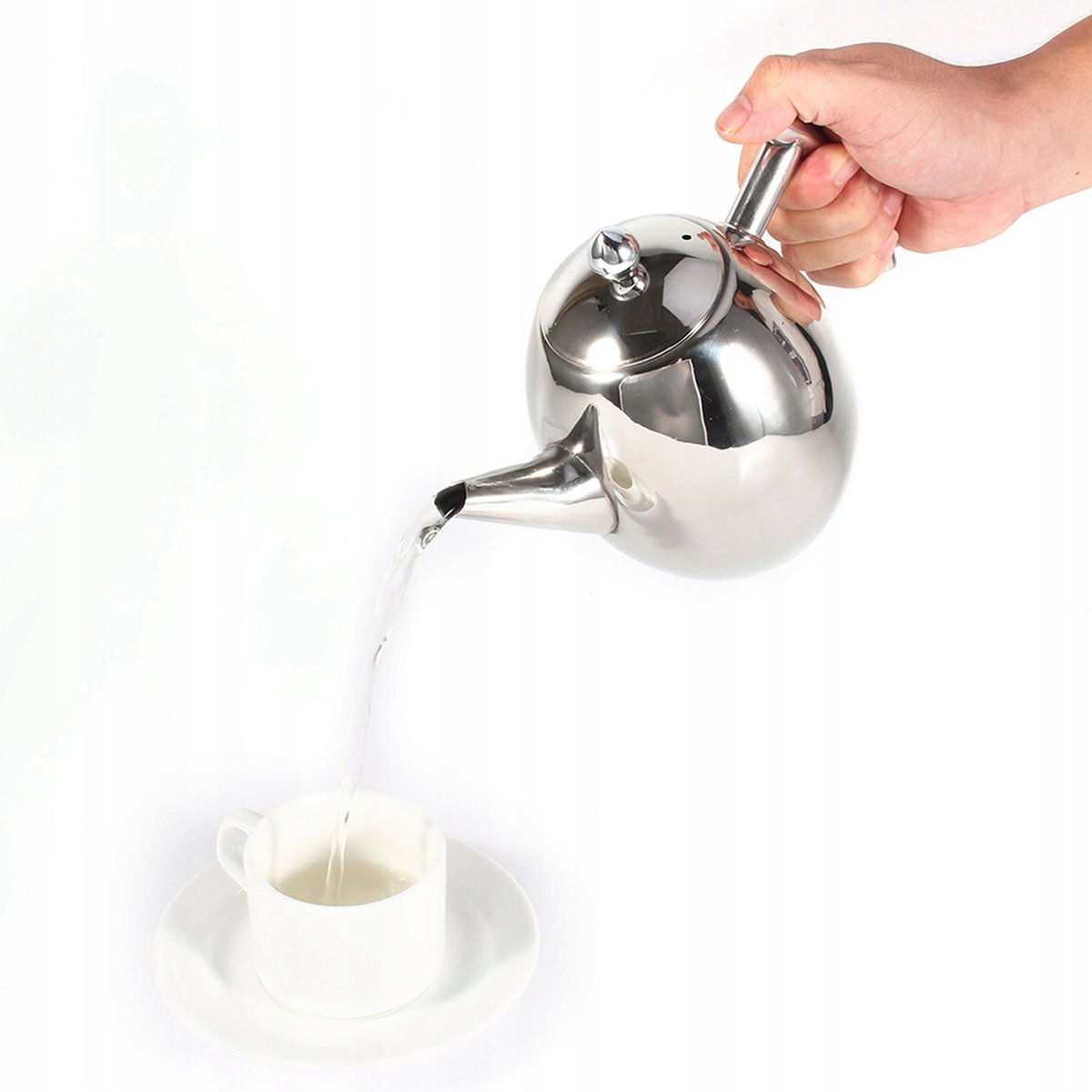 RVS Theepot met Zeef, 1L, Multifunctioneel