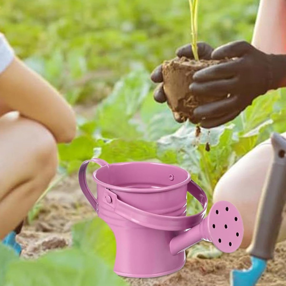 Decoratieve Gieter - Plantenspuit - Planten Water Geven - Ergonomische Kindergreep - 8 x 8 x 8 cm - Roze