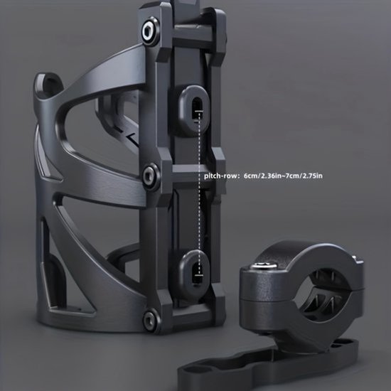 VHV - Bidonhouder - Fleshouder fiets - Bekerhouder motor - Universele drankhouder - Voor scooter fiets en motor — afbeelding 2