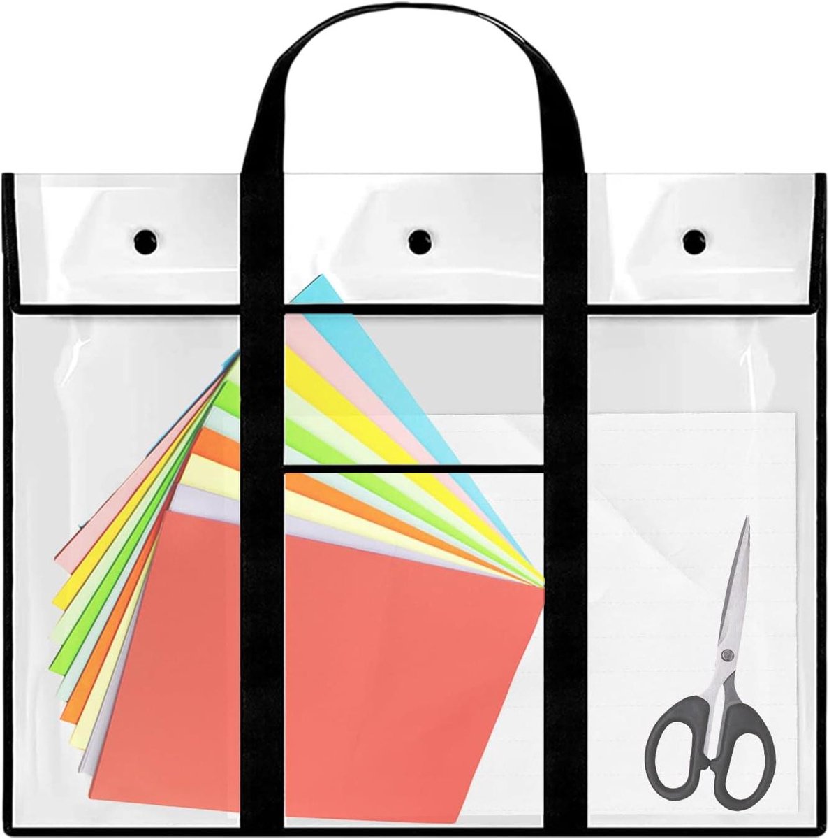 Kunst Tas - Opslaghoes Werk - Kunst Beschermen - Waterdicht PVC - 80x65 Cm - Zwart