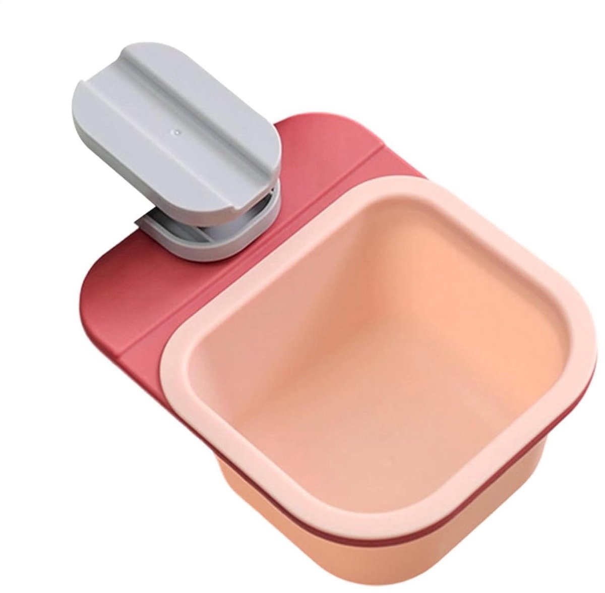 Mini Afvalbak - Bureau Prullenbak - Ruimte Organiseren - Draaibare Clip - 145 x 175 cm - Roodroze