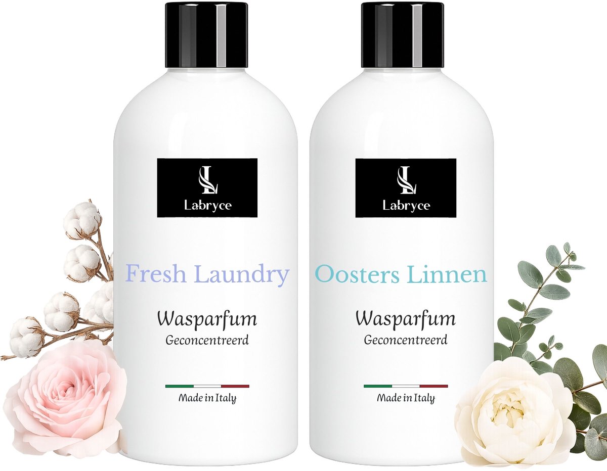 Labryce Wasparfum - Fresh Laundry & Oosters Linnen - 2 x 250 ml - Duo Pakket