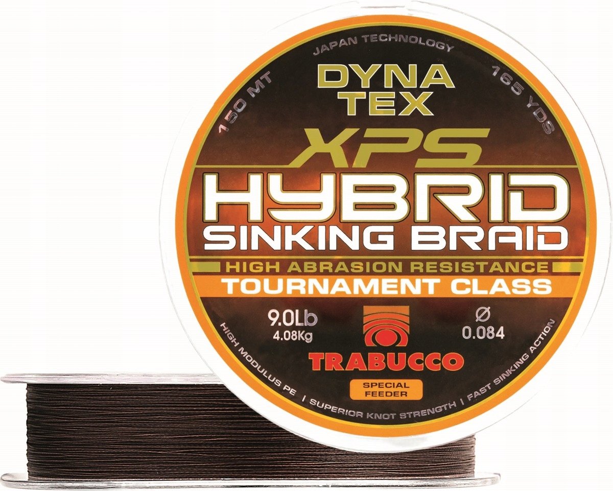 Trabucco XPS Hybrid Sinking Braid 0,104 mm - Snel zinkend visnet